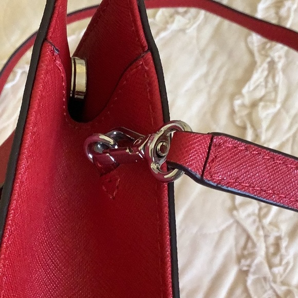 MK Leather Tilda Red Clutch ❤️❤️ NWT - Picture 8 of 10